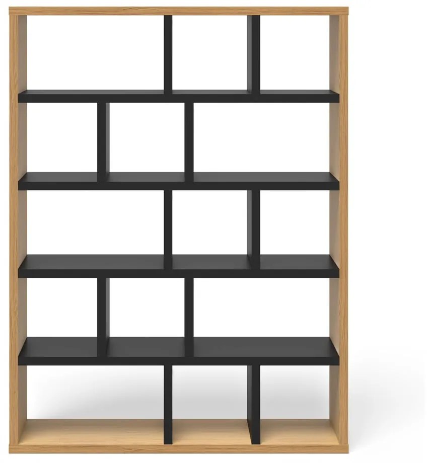 Bibliotecă negru-natural 150x198 cm Berlin – TemaHome