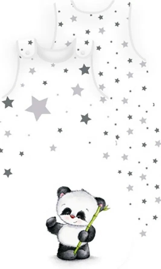 Sac de dormit Herding Fynn Star Panda, pentru copii, 45 x 70 cm