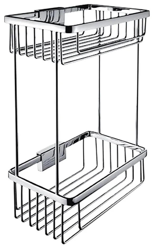 Etajeră de duș cu două rafturi NIMCO Ki 14017D-26 KIBO crom lucios