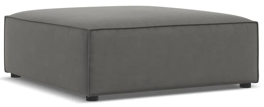 Taburet gri cu tapițerie din catifea Jodie – Micadoni Home