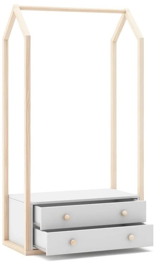 Șifonier pentru copii alb 80x170 cm Esteban – Marckeric