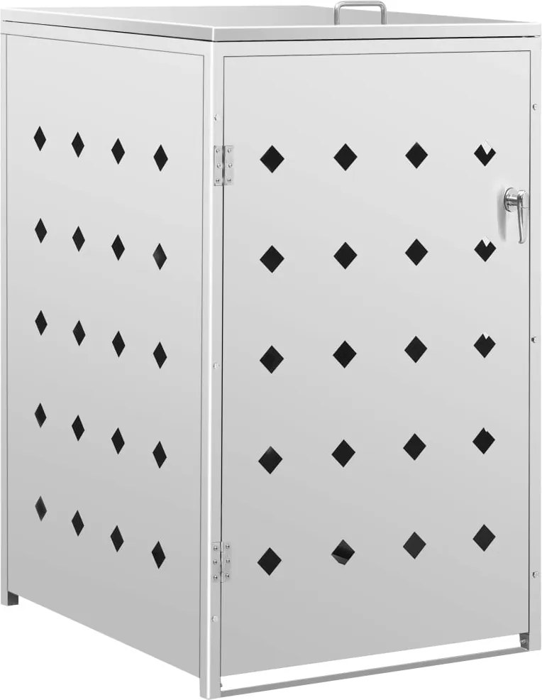 vidaXL Magazie pentru o pubelă, oțel inoxidabil, 240 L