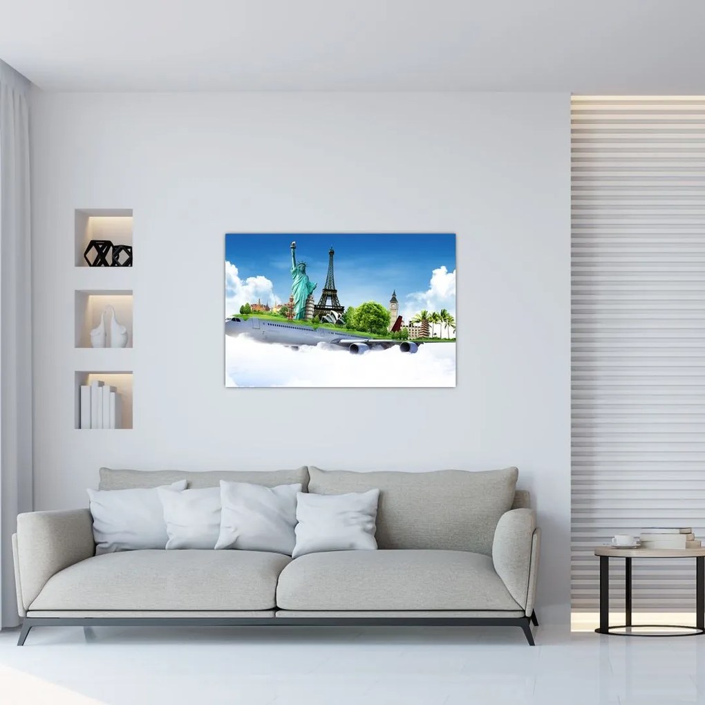 Tablou - Călătorie în jurul lumii (90x60 cm)