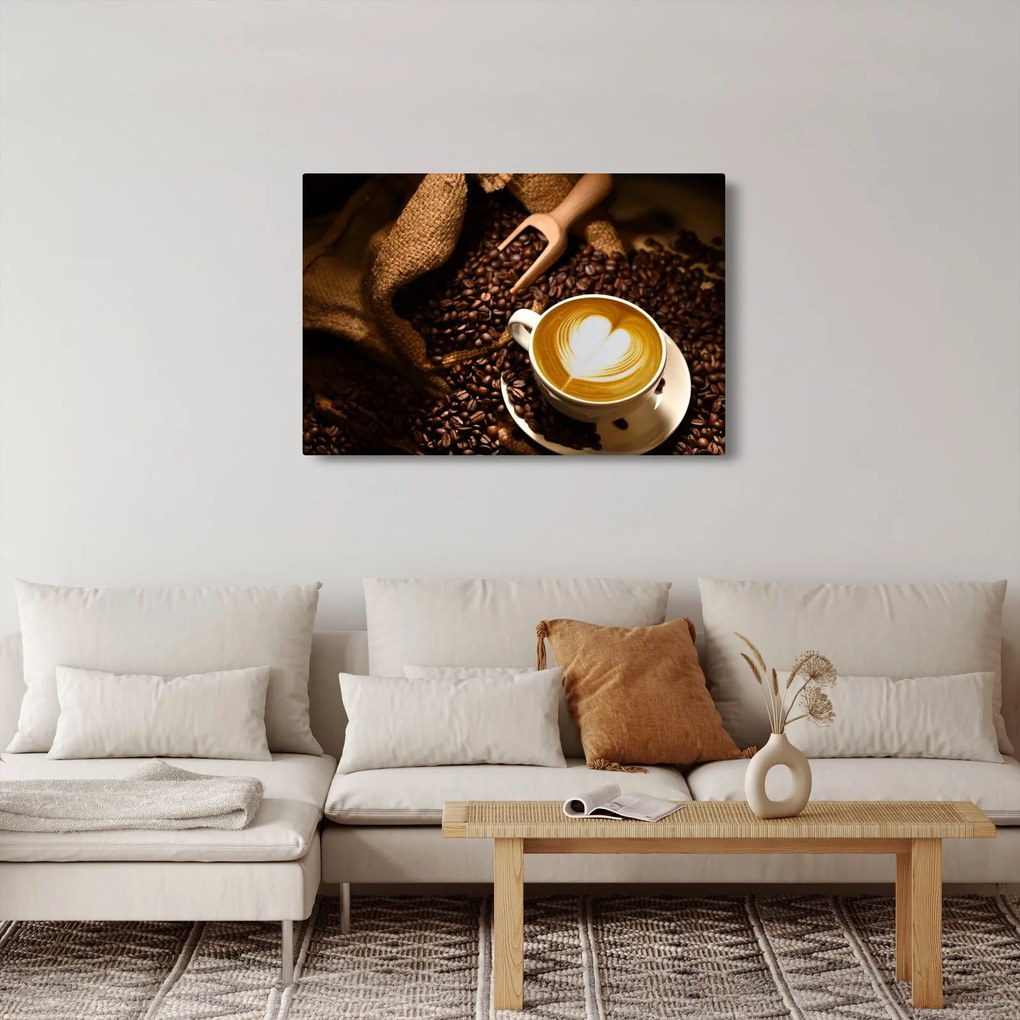 Tablou - O ceașcă de cafea (90x60 cm)