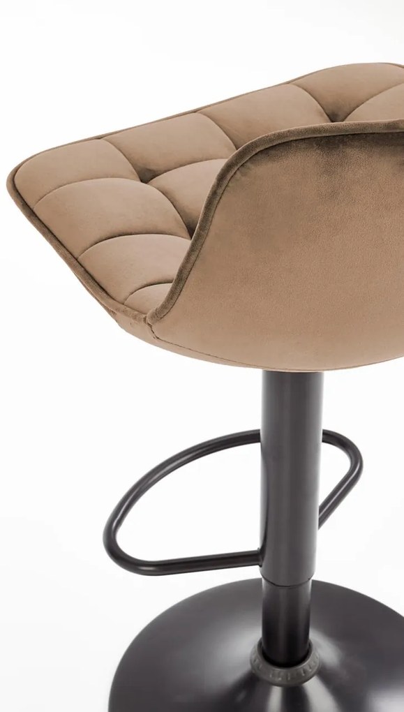 Scaun de bar H95 velvet bej