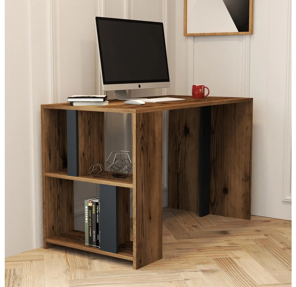 Masă PC Limba (Nuc + antracit). 1088798