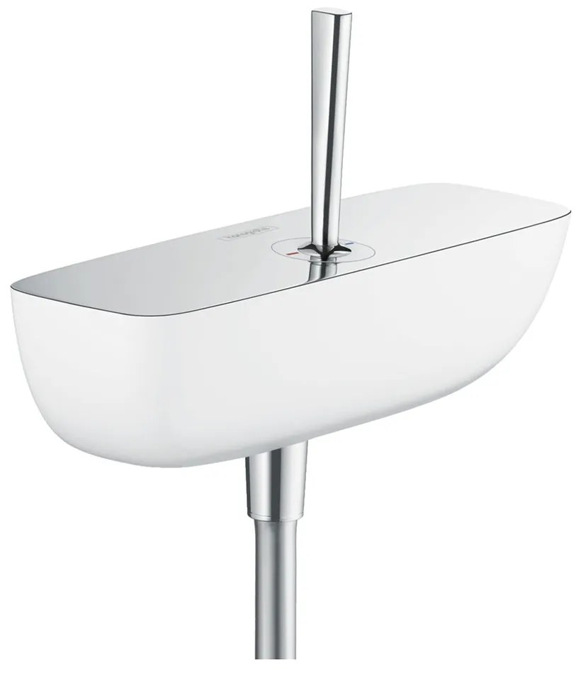 Baterie dus Hansgrohe PuraVida alb - crom monocomanda