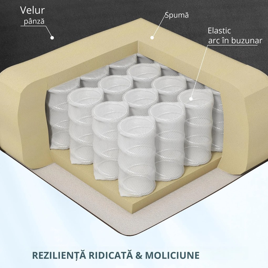 HOMCOM Fotoliu Relax pentru Masaj Rabatabil ca Telecomanda si Tapiterie Piele Intoarsa, 78x83x101cm, Negru