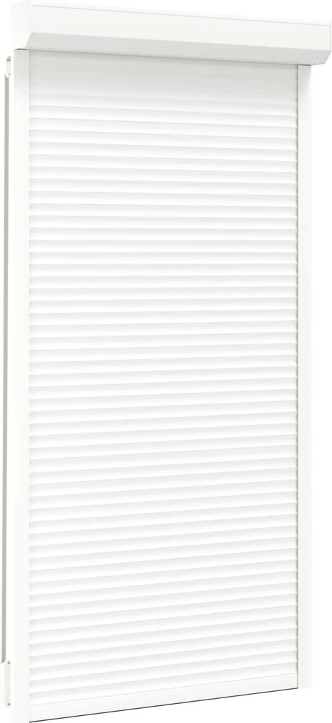 vidaXL Obturator rulant Manual Alb 110 x 220 cm Aluminiu și Poliuretan