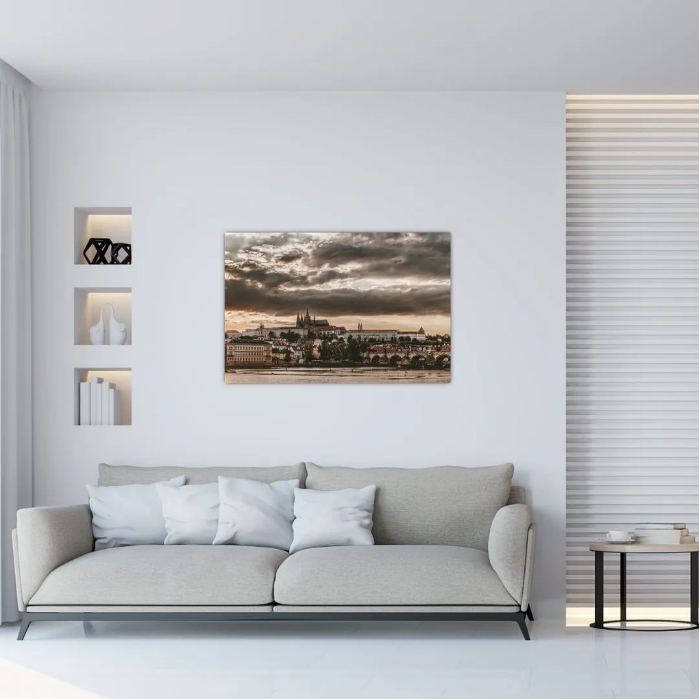 Tablou Castelului Praga în amurg (90x60 cm)