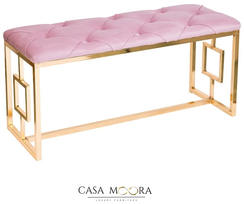 Banca auriu / roz pudra/ Chesterfield