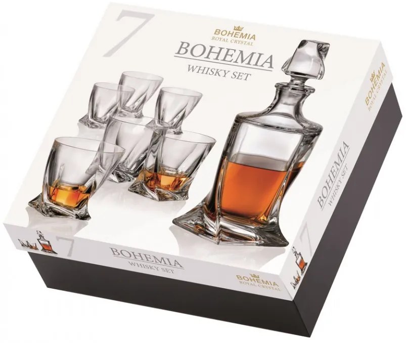 Set whisky Bohemia Quadro, 7 buc 107978