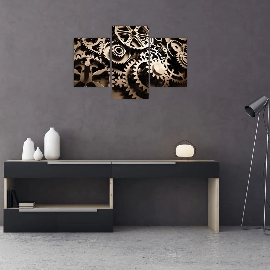 Tablou - Piese de ceas (90x60 cm)