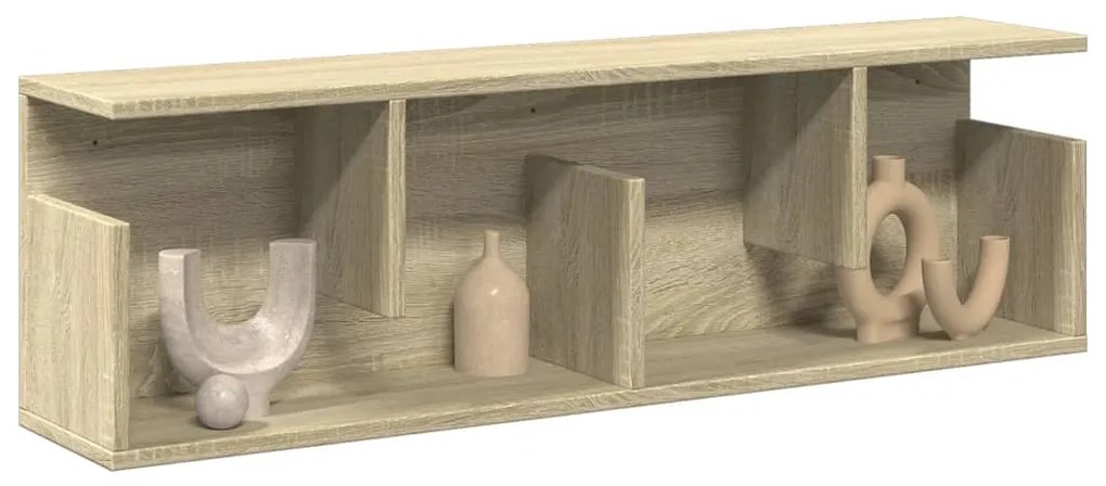 vidaXL Dulap de perete, stejar sonoma, 100x20x30 cm, lemn prelucrat