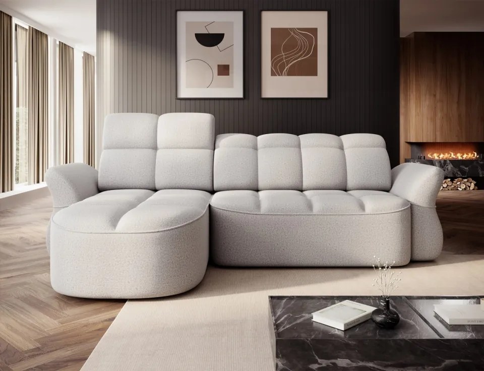 Coltar extensibil electric, cu spatiu pentru depozitare, Beneth LT, Eltap (Culoare: Bej deschis / Monolith 04)