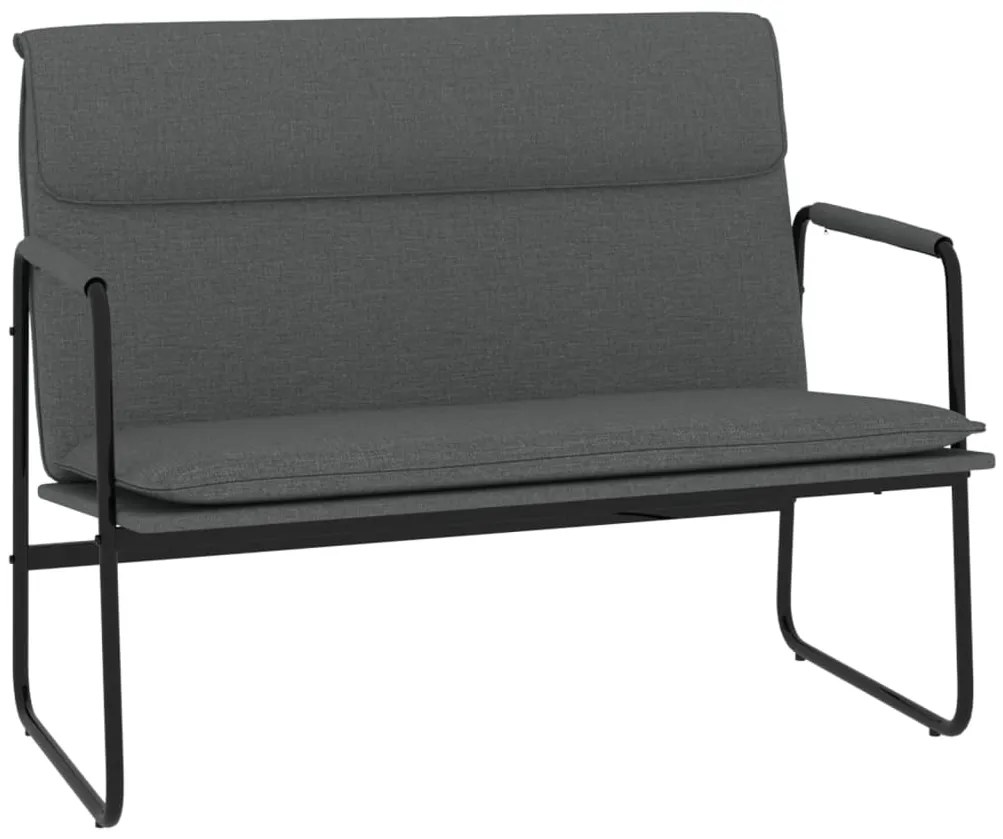 vidaXL Bancă, gri închis, 100x64x80 cm, textil