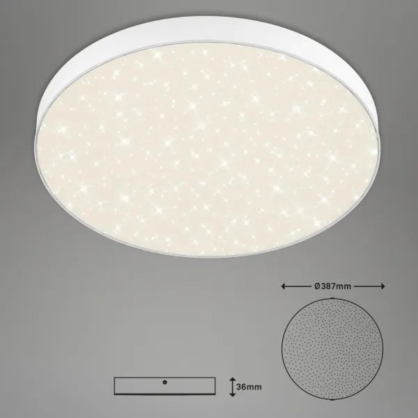 Plafonieră LED Briloner 7075-416 STAR SKY LED/24,5W/230V d. 38 cm alb