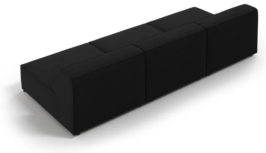 Canapea neagră 240 cm Jodie – Micadoni Home