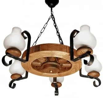 Lustra rustica 5 becuri E14 Elaria EL0017749 Erste