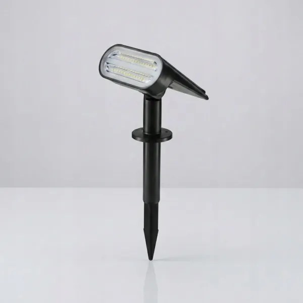Lampă solară LED RGB 2 în 1 LED/3,7V 1200 mAh IP54 neagră