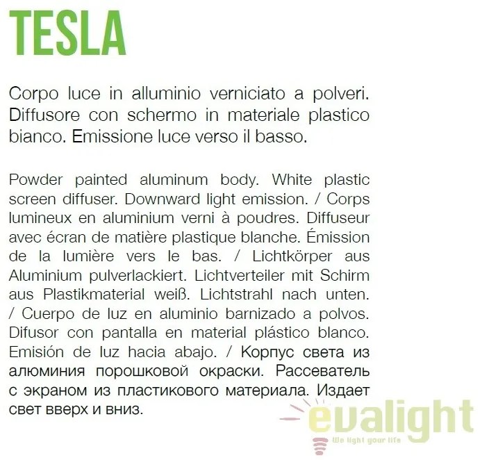 Stalp iluminat exterior design modern TESLA PT4 H80 BIANCO