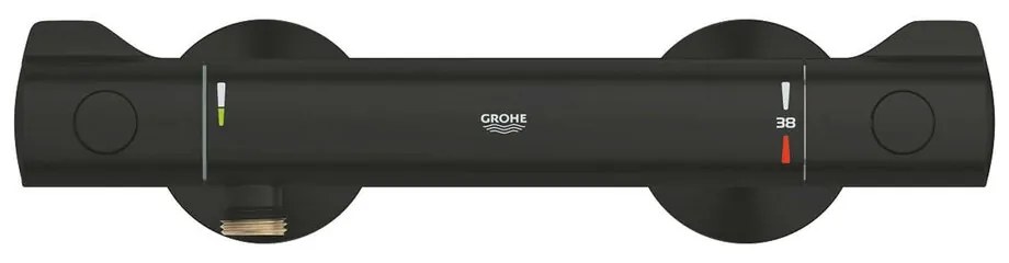 Baterie dus termostatata negru mat Grohe Grohtherm 800