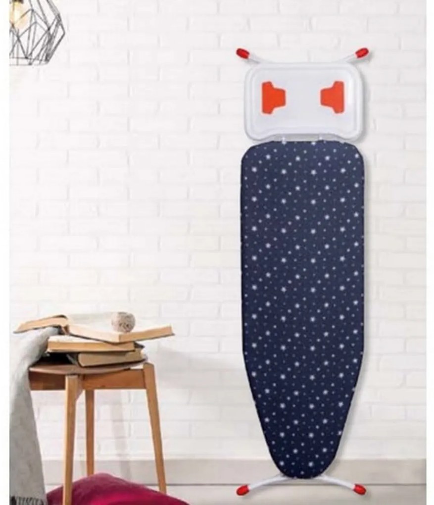Masa de calcat Premium Harbinger® Starboard, Pentru fier si statie de calcat, Suprafata 46X126 cm, Inaltime 80-105 cm, Multicolor