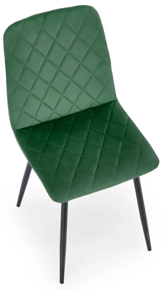 Scaun K525 velvet verde