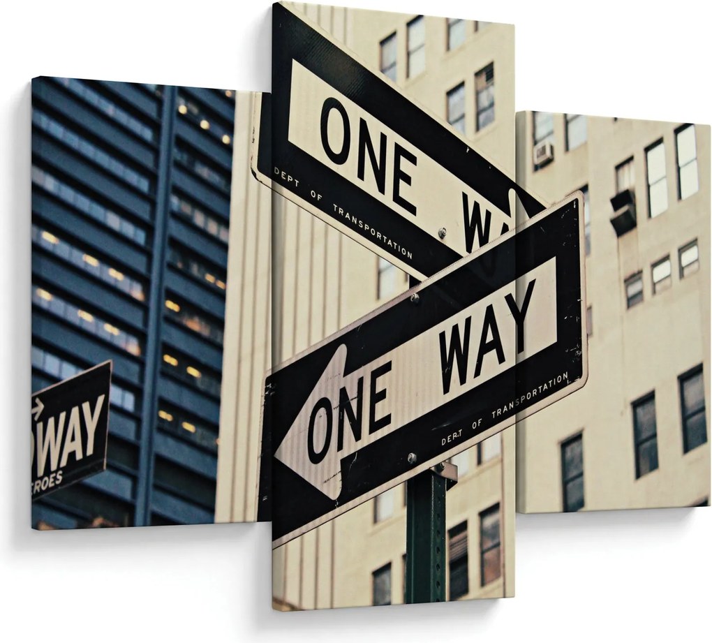 Tablou - New York ONE WAY (90x60 cm)