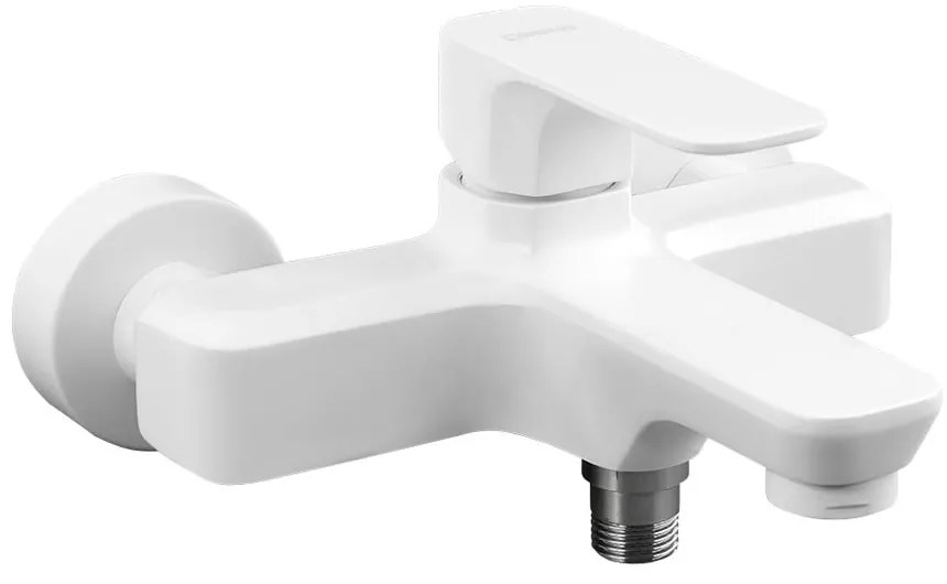 Baterie albă pentru cadă cu montare pe perete (2 ieșiri) Spy – Sapho