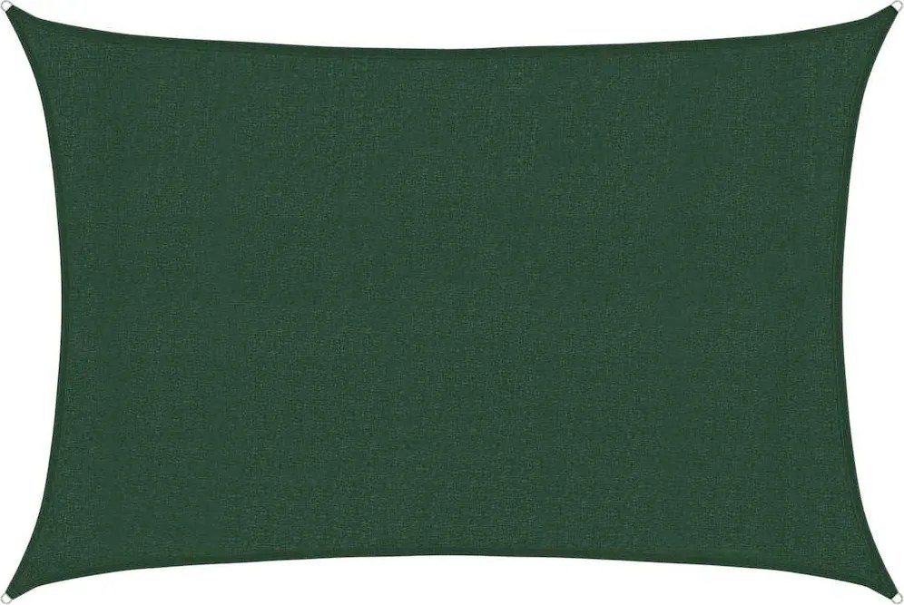 vidaXL Parasolar, verde închis, 3x4,5 m, HDPE, 160 g/m²