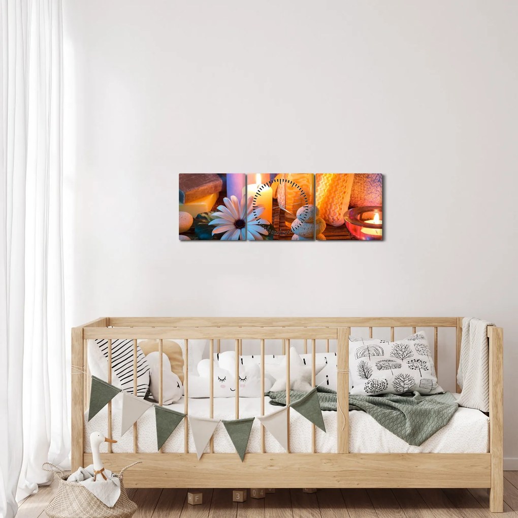 Tablou - Momentul odihnii (cu ceas) (90x30 cm)