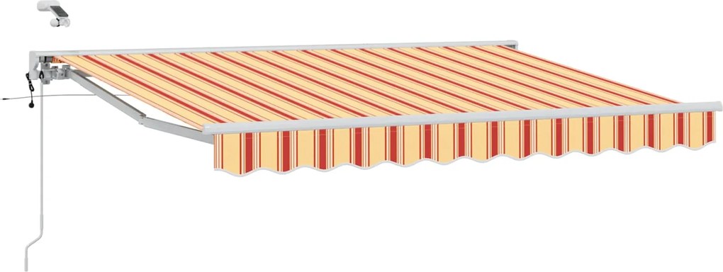 vidaXL Cort electric retractabil Galben și portocalie 3,5 x 2 m