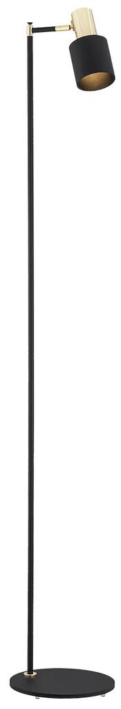 Lampadar / Lampa de podea design minimalist DORIA negru/alama