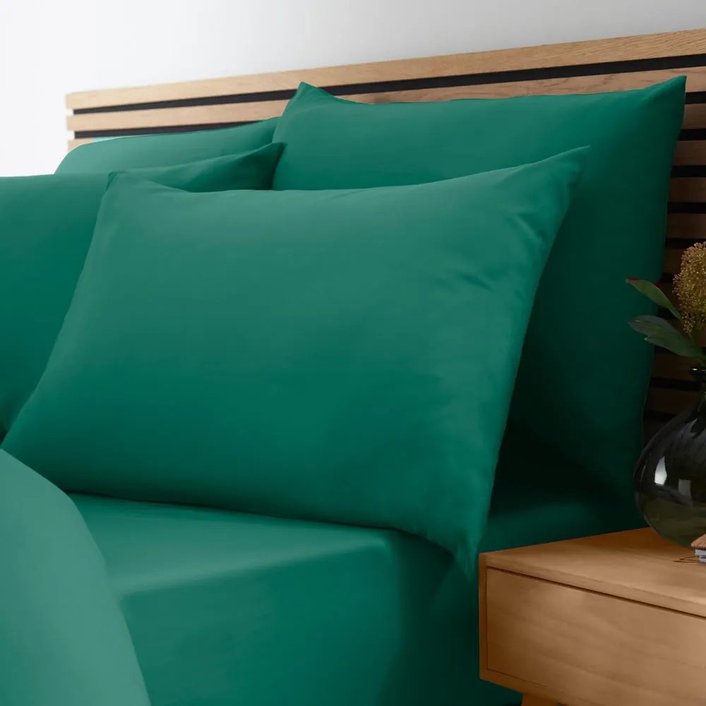 Cearceaf albastru-verde cu elastic 150x200 cm So Soft Non-Iron – Catherine Lansfield