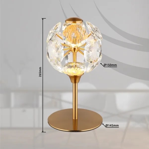 Globo 16047T - Lampă de birou LED VIRINA LED/8W/230V 3000K aurie