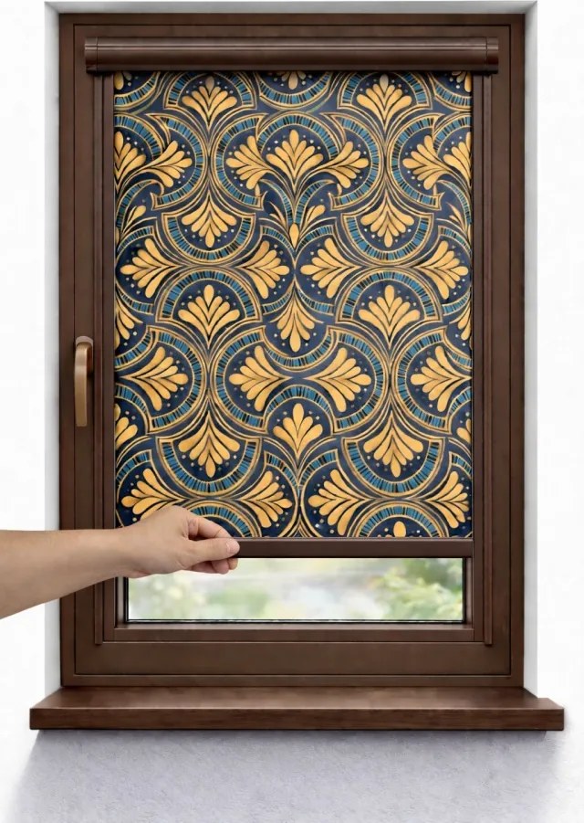 Roletă Premium cu Arc Royal 5001 – Fără Lanț, Montaj pe Baghetă, Ghidaje U