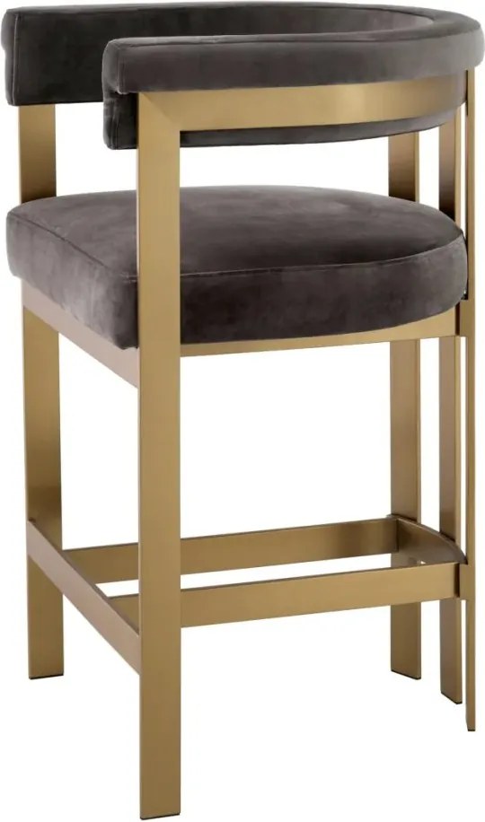 Scaun de bar design LUX, Counter Stool Clubhouse gri
