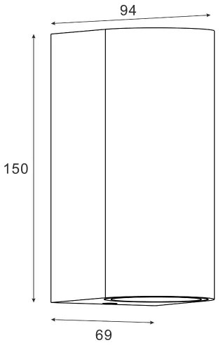 Aplică de exterior Zuma Line SJ20210-2W HARMONIA 2xGU10/35W/230V IP44 negru