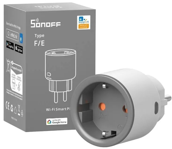 Priza inteligenta Sonoff S60TPF cu Monitorizare Consum, Wi-Fi, Programare si Control