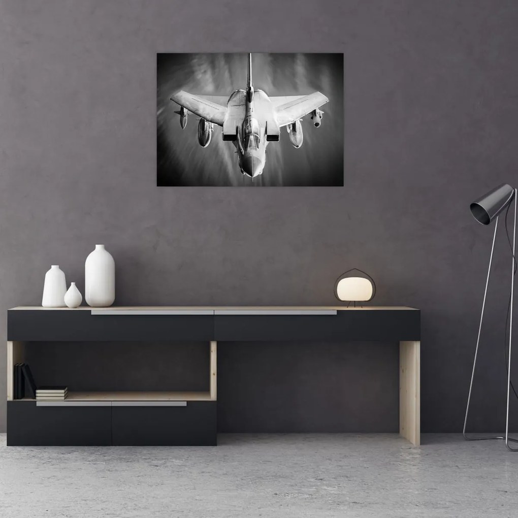 Tablou pe sticlă - Aeronava (70x50 cm)