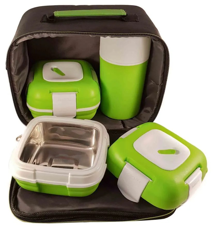 Set caserole PALOMA Verde pentru mancare, termoizolante