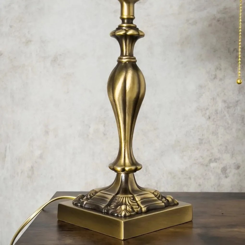 Lampa de birou din alama design clasic Double Banker's