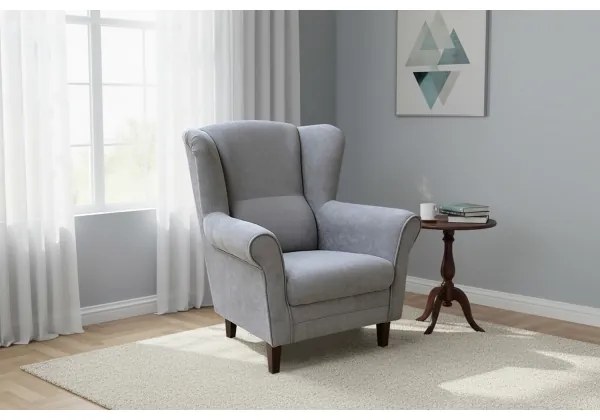 Fotoliu cu aripi GALA, gri