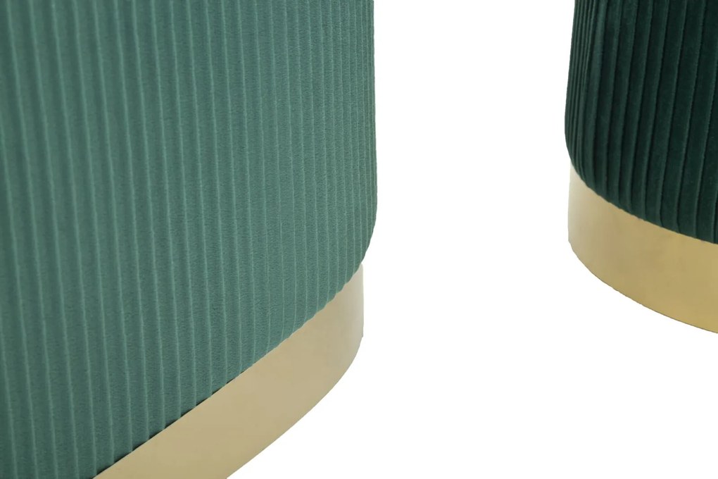 Mauro Ferretti Banca Cu Depozitare Și Taburet Shopy Green Set 3 Bucăți Cm 80X37X42-29X33 | Aosom Romania
