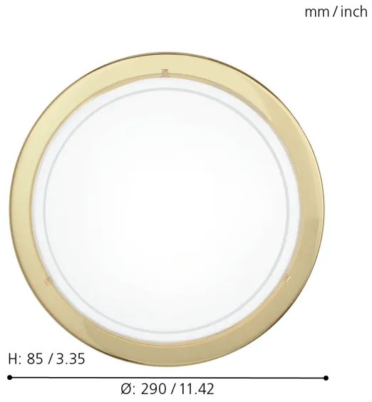 EGLO 83157 - Plafoniera pe lant1 1xE27/60W