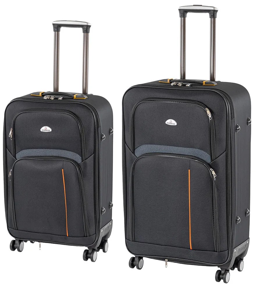 TraveLux Light IV gurulós bőrönd szett fekete