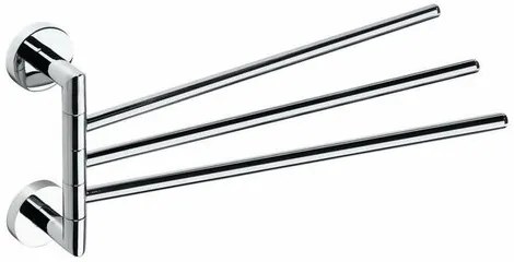SAPHO XR407 X-Round suport triplu pentru prosoape,rotativ, 45 cm, argintiu