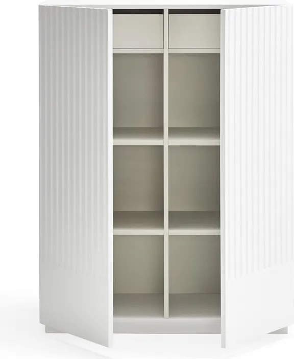 Comodă Teulat Doric, lățime 92 cm, alb