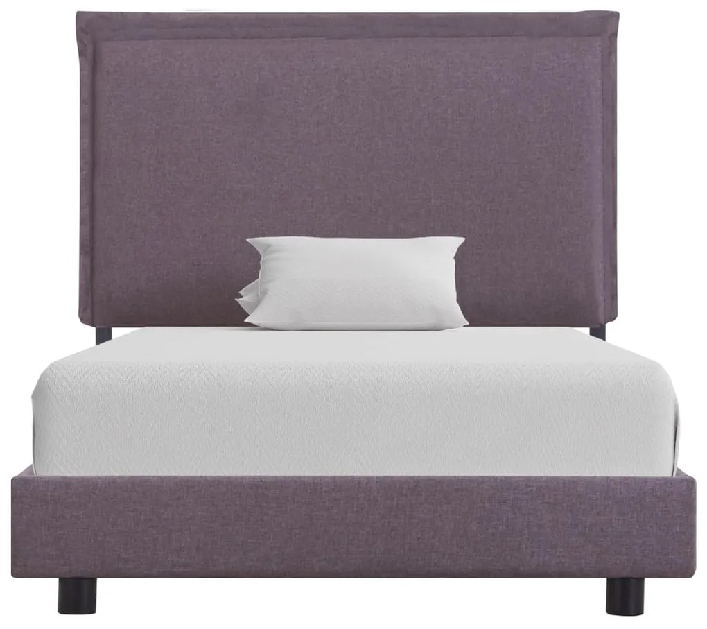 281001 vidaXL Cadru de pat, gri taupe, 90 x 200 cm, material textil